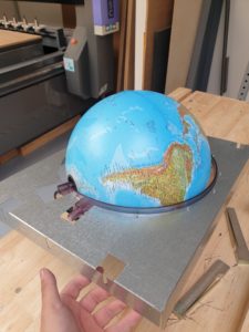 einsetzen des Globus