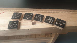 die fertigen Stempel